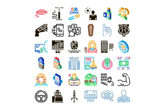 Business and Abstract Icons Collection S: Elevating Digital Design in a Visual-First World
