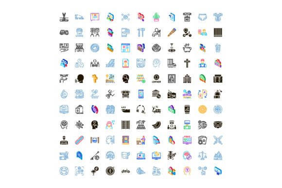 Business Web Icons Set Exploring Global: A Versatile Toolkit for Modern Web Design