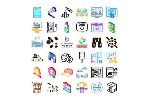 Colorful Icons for Every Need