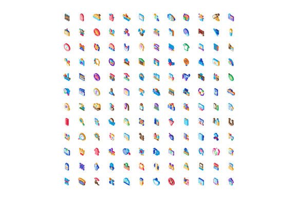 Digital Isometric Signs Collection for W: A Modern Visual Resource for Designers