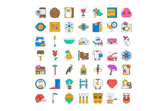 Diverse Collection of Line Icons: A Practical Design Solution for Real-World Projects