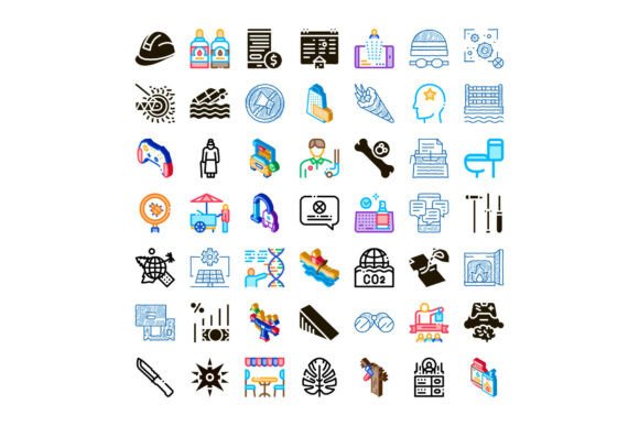 Diverse Set of Modern Flat and Isometric Icons: A Practical Guide for Designers and Developers