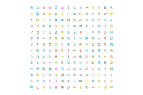 Enhancing Design with Diverse Flat Line Icons