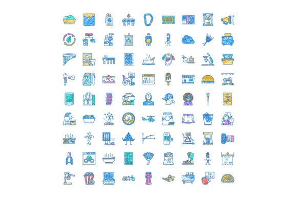 Enhancing Web and App Design with Assorted Doodle Style Web Interface Icons