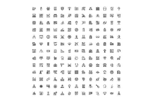 Exploring a Large Collection of Diverse Thin Line Icons