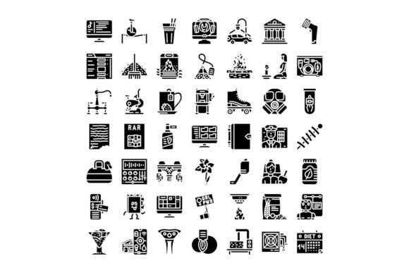 Exploring the Value of Collecting Various Glyph Icons for Everyday Design Needs