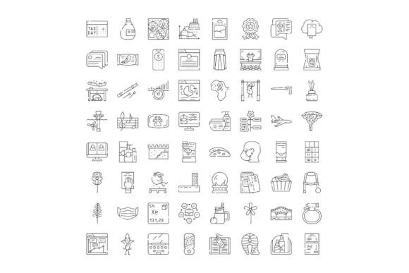 Integrating Various Thin Line Icons Creating a Symbo into Modern Digital Design Workflows