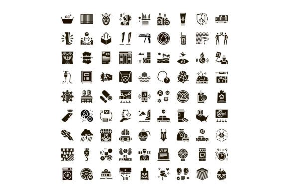 Strategic Use of Business and Technology Glyph Icons Coll in Modern Digital Communication