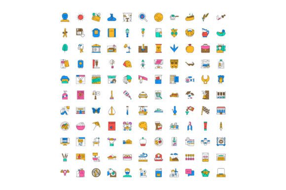 The Power of Diverse Colorful Outline Icons in Modern Design