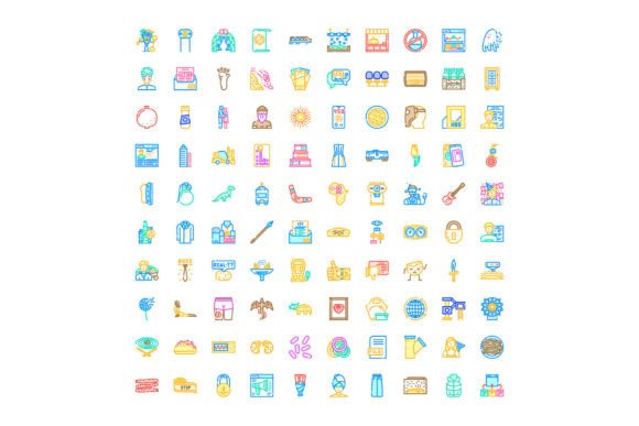 Web Design Icons Collection Outlining Va for Visual Clarity